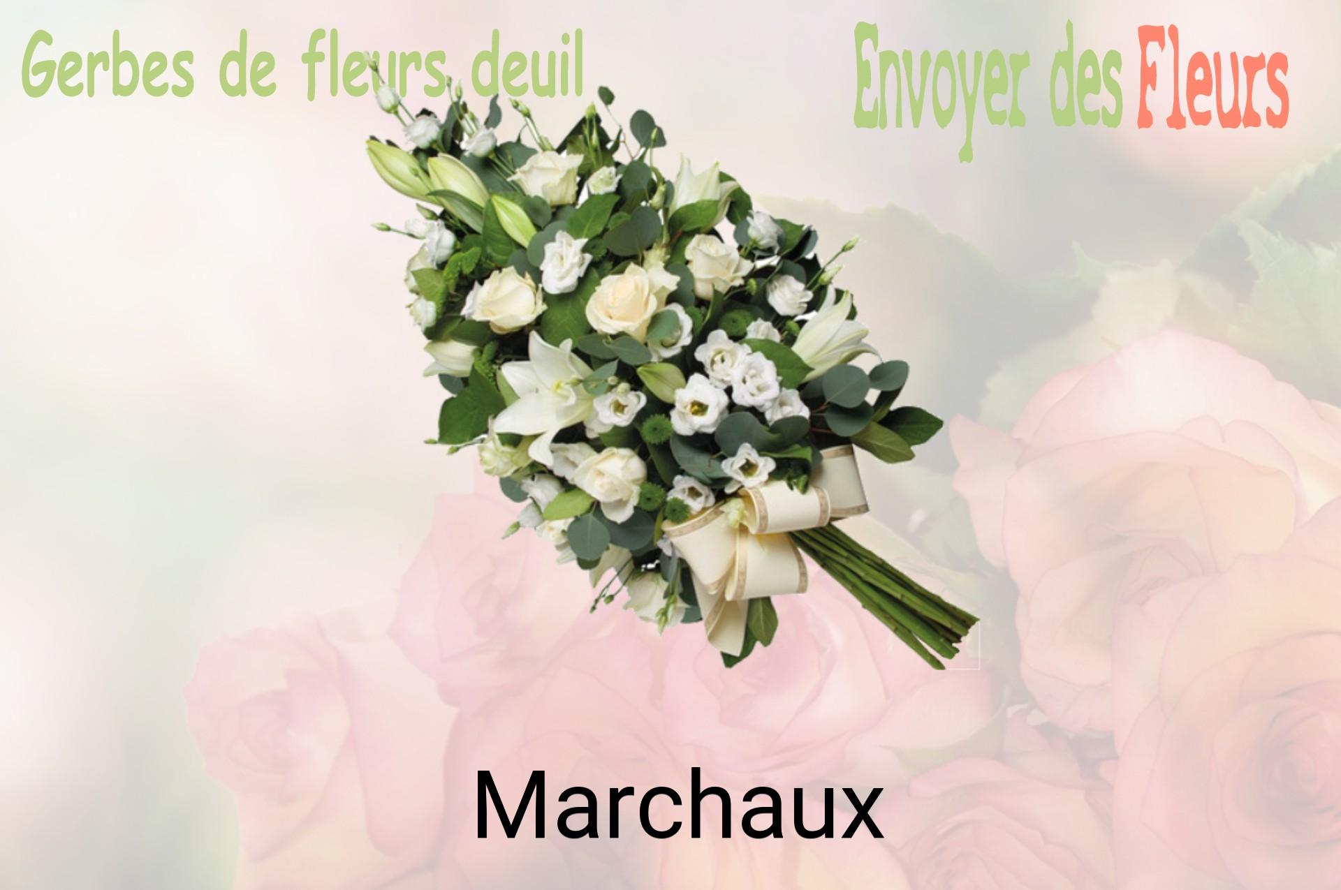 Gerbe de fleurs de deuil livrée à Marchaux